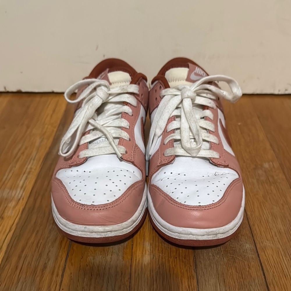 Nike Pink and White Retro Sneakers